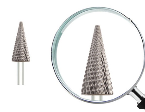 BIT - CARBIDE Cone Silver, Fine, 3/32" Shaft Tornado